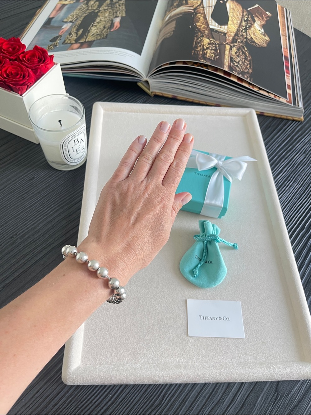 Tiffany Hardwear Ball Bracelet in Silver size 8.25” NEW $750